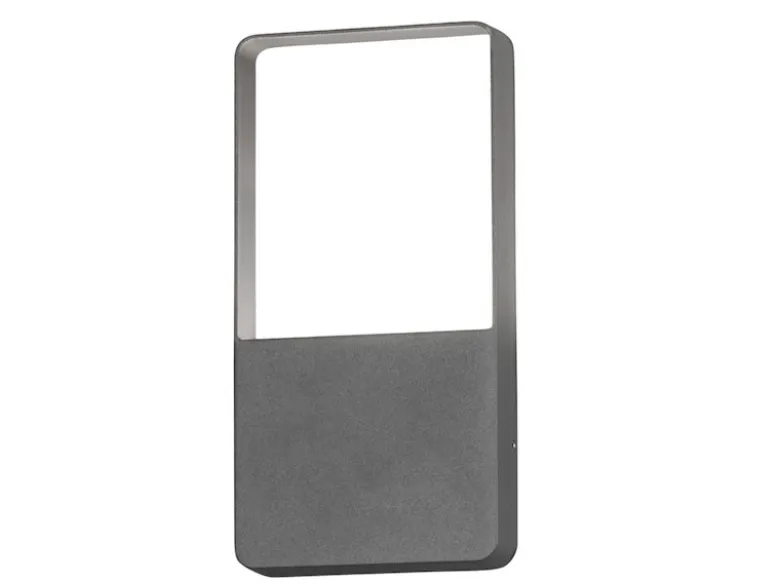 Flache LED Außenleuchte Aluminium in Anthrazit 6W IP54 Wandlampe Außenbereich