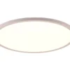 Flache LED Deckenleuchte AUREO Weiß, mit Fernbedienung dimmbar Ø 40cm