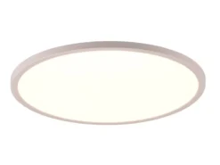 Flache LED Deckenleuchte AUREO Weiß, mit Fernbedienung dimmbar Ø 40cm