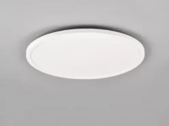 Flache LED Deckenleuchte AUREO Weiß, mit Fernbedienung dimmbar Ø 40cm