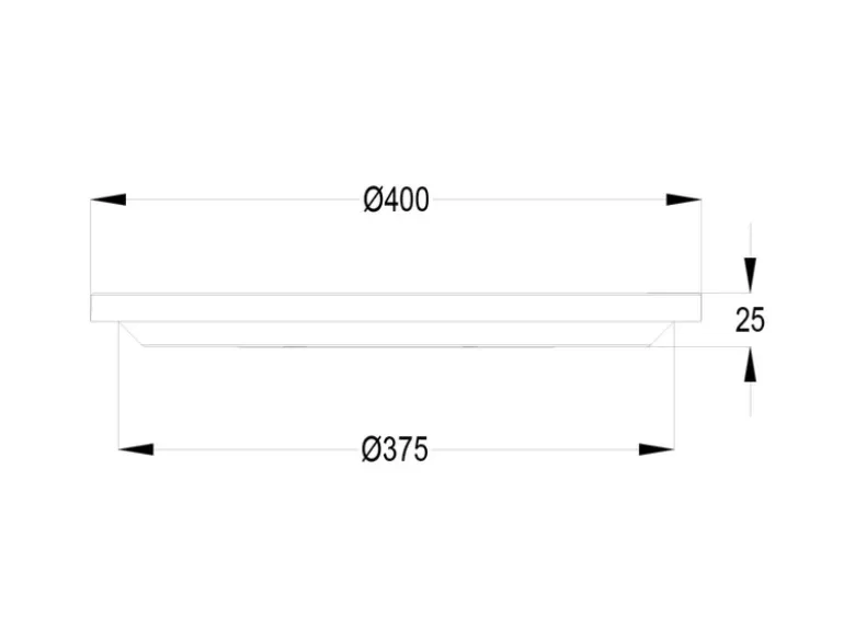 Flache LED Deckenleuchte AUREO Weiß, mit Fernbedienung dimmbar Ø 40cm