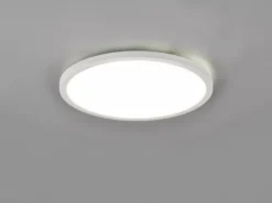 Flache LED Deckenleuchte AUREO Weiß, dimmbar, RGB Farbwechsler, Ø 29cm