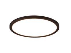 Flache LED Deckenleuchte AUREO Schwarz dimmbar RGB Farbwechsler, Ø 29cm