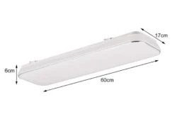 Flache LED Deckenleuchte BLANCA dimmbar, Neutralweiß, Breite 60cm