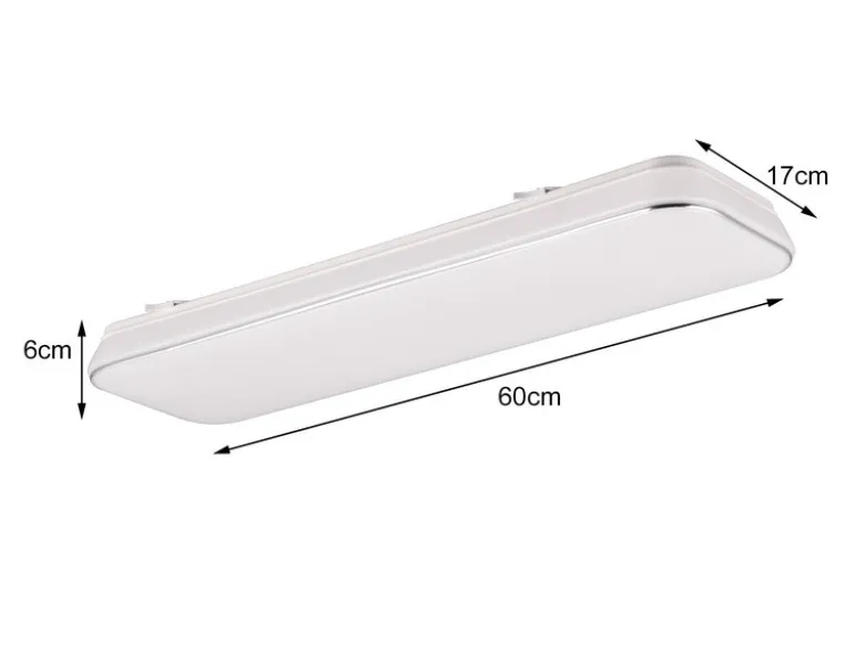 Flache LED Deckenleuchte BLANCA dimmbar, Neutralweiß, Breite 60cm