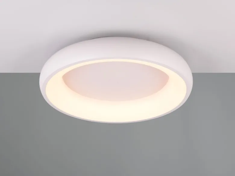 Flache LED Deckenleuchte CARDONA Weiß, dimmbar & 3 Lichtfarben, Ø 46,5cm