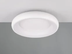 Flache LED Deckenleuchte CARDONA Weiß, dimmbar & 3 Lichtfarben, Ø 46,5cm