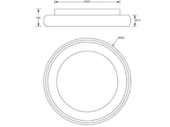 Flache LED Deckenleuchte CARDONA Weiß, dimmbar & 3 Lichtfarben, Ø 46,5cm