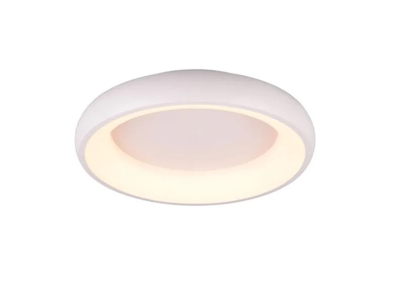 Flache LED Deckenleuchte CARDONA Weiß, dimmbar & 3 Lichtfarben, Ø 46,5cm