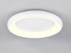 Flache LED Deckenleuchte CARDONA groß Weiß, dimmbar & 3 Lichtfarben, Ø 62cm