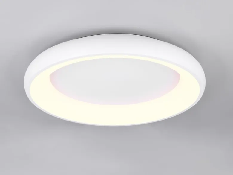 Flache LED Deckenleuchte CARDONA groß Weiß, dimmbar & 3 Lichtfarben, Ø 62cm