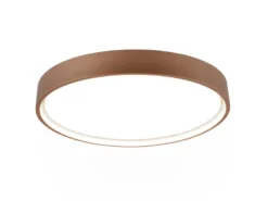 Flache LED Deckenleuchte DOHA mit 2 Lichtfarben in Coffee, Ø 45cm