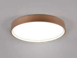 Flache LED Deckenleuchte DOHA mit 2 Lichtfarben in Coffee, Ø 45cm