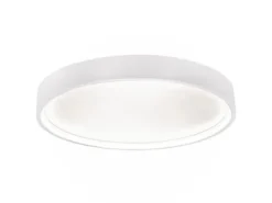 Flache LED Deckenleuchte DOHA mit 2 Lichtfarben in Weiß, Ø 45cm