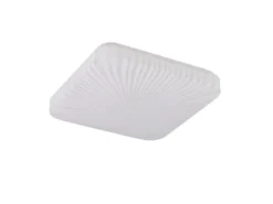 Flache LED Deckenleuchte MANDRIA mit Strahlenmuster, Quadrat 27cm