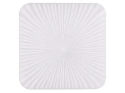 Flache LED Deckenleuchte MANDRIA mit Strahlenmuster, Quadrat 27cm