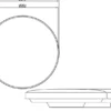 Flache LED Deckenleuchte SPICA in Weiß, IP44 Badezimmer geeignet, Ø 27cm