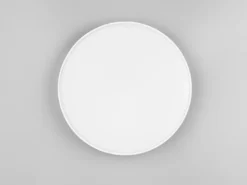 Flache LED Deckenleuchte SPICA in Weiß, IP44 Badezimmer geeignet, Ø 27cm