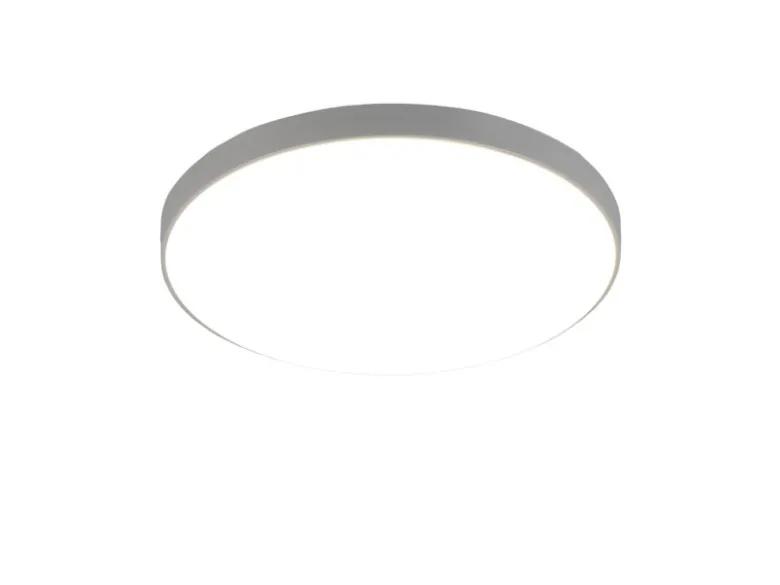 Flache LED Deckenleuchte SPICA in Titan, IP44 Badezimmer geeignet, Ø 27cm