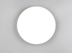Flache LED Deckenleuchte SPICA in Titan, IP44 Badezimmer geeignet, Ø 27cm