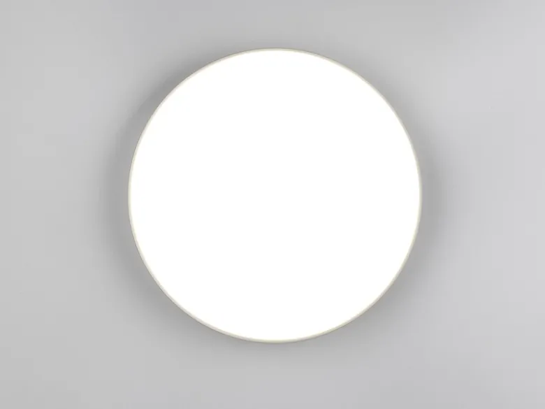 Flache LED Deckenleuchte SPICA in Titan, IP44 Badezimmer geeignet, Ø 27cm