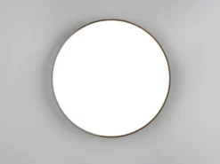 Flache LED Deckenleuchte SPICA in Schwarz, IP44 Badezimmer geeignet, Ø 27cm