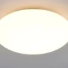 Flache LED Deckenleuchte VIORA in Weiß, IP44 Badezimmer geeignet, Ø 27cm