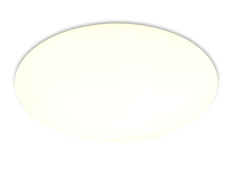 Flache LED Deckenleuchte VIORA in Weiß, IP44 Badezimmer geeignet, Ø 27cm