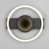Flache LED Deckenleuchte WHEELER Metall Schwarz Wandleuchte, Ø 33cm
