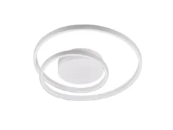Flache LED Deckenleuchte ZIBAL Weiß, stufenweise dimmbar, Ø 39cm