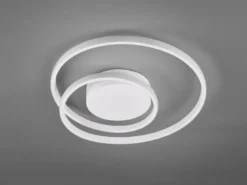 Flache LED Deckenleuchte ZIBAL Weiß, stufenweise dimmbar, Ø 39cm