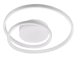 Flache LED Deckenleuchte ZIBAL Weiß, stufenweise dimmbar, Ø 39cm