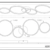 Flache LED Ring Deckenleuchte RONDO Metall in Weiß, Breite 97cm