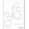 Flache LED Ringleuchte RONDO Tischlampe aus Metall schwarz matt, Höhe 45cm