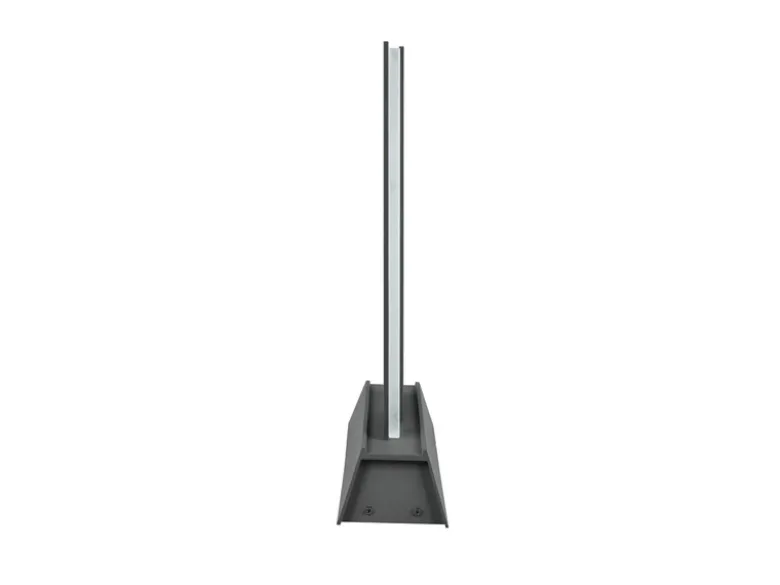 Flache LED Sockelleuchte MARIZA aus Aluminium in Anthrazit, Höhe 50cm