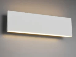 Flache LED Wandleuchte CONCHA Up and Down mit Dimmer, Weiß, Breite 28cm