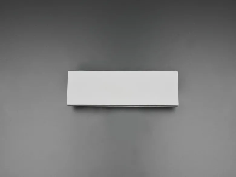 Flache LED Wandleuchte CONCHA Up and Down mit Dimmer, Weiß, Breite 28cm