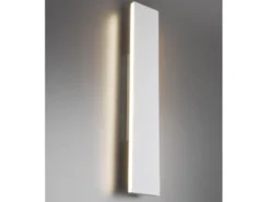 Flache LED Wandleuchte CONCHA Up and Down Weiß - 3 Stufen Dimmer, Breite 47cm