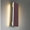 Flache LED Wandleuchte CONCHA Up and Down Rostoptik - 3 Stufen Dimmer, B: 28cm