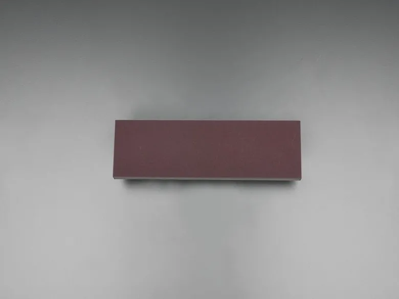 Flache LED Wandleuchte CONCHA Up and Down Rostoptik - 3 Stufen Dimmer, B: 28cm
