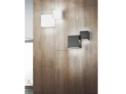 Flache LED Wandleuchte MIGUEL Up and Down Light Weiß in 3 Stufen dimmbar, B:20cm
