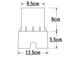 Flacher LED Bodeneinbaustrahler klares Glas mit schwarzem Rand Ø9,2cm, IP65