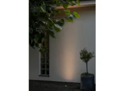 Flacher LED Bodeneinbaustrahler klares Glas mit schwarzem Rand Ø9,2cm, IP65