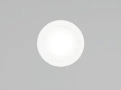 Flacher LED Einbaustrahler 230V dimmbar 3er Set Badezimmer geeignet 4000K Ø 8cm