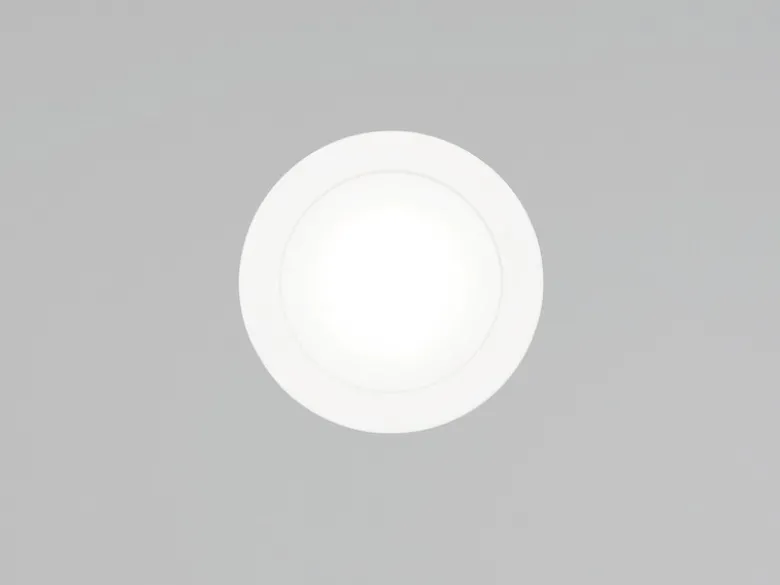 Flacher LED Einbaustrahler 230V dimmbar 3er Set Badezimmer geeignet 4000K Ø 8cm