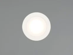 Flacher LED Einbaustrahler 230V dimmbar 3er Set Badezimmer geeignet 4000K Ø 8cm