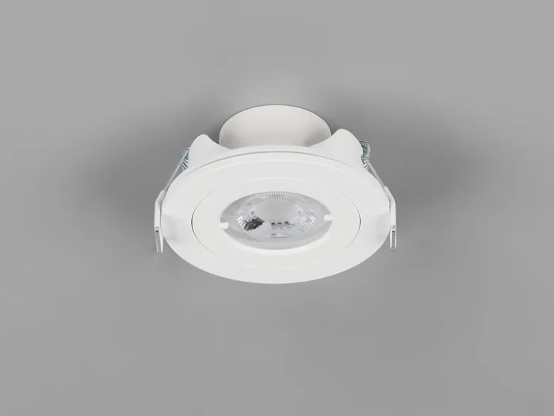 Flacher LED Einbaustrahler 230V dimmbar 3er Set Badezimmer geeignet 4000K Ø 8cm