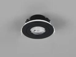 Flacher LED Einbaustrahler 230V dimmbar, 3er Set, Badezimmer geeignet, Ø 8cm