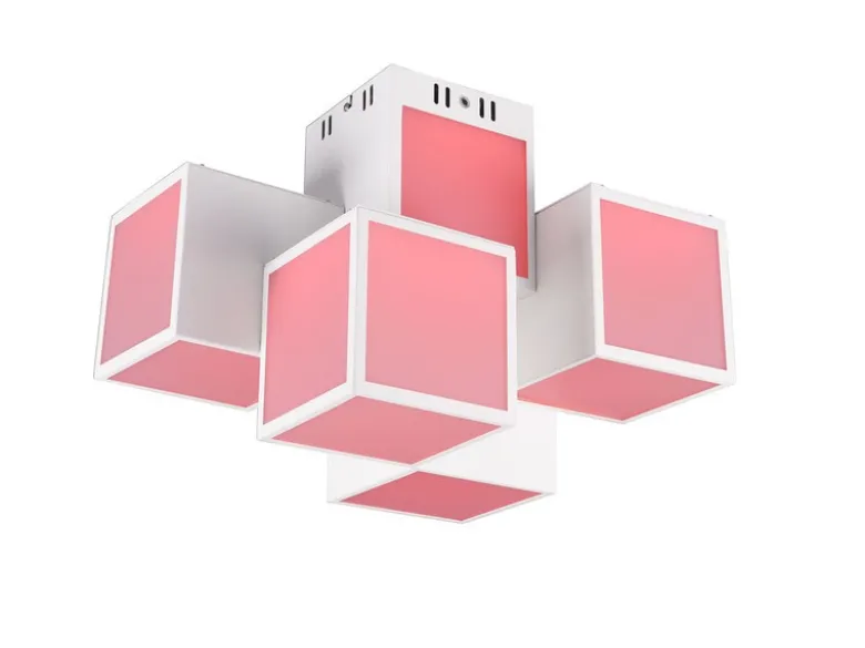 5 flammige WIZ LED Deckenleuchte OSCAR mit Fernbedienung, Breite 45cm