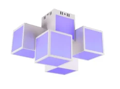 5 flammige WIZ LED Deckenleuchte OSCAR mit Fernbedienung, Breite 45cm